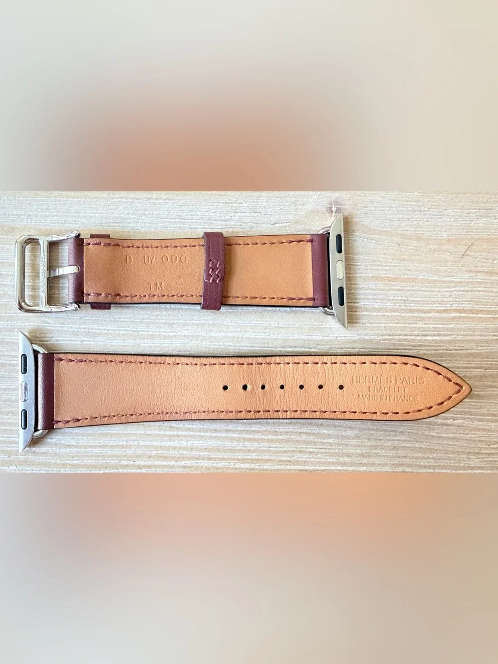 Hermès Rouge H Apple Watch Band - 41mm